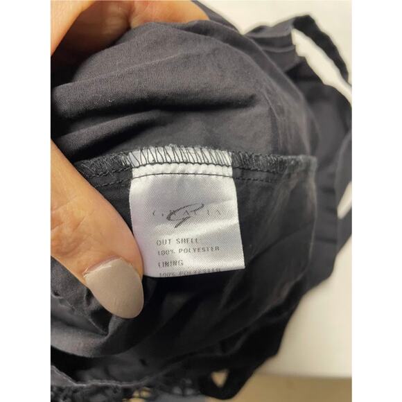 Gracia Top Lace Peplum Embroidered Blouse Womens Medium Romantic Floral Crochet - Picture 12 of 14